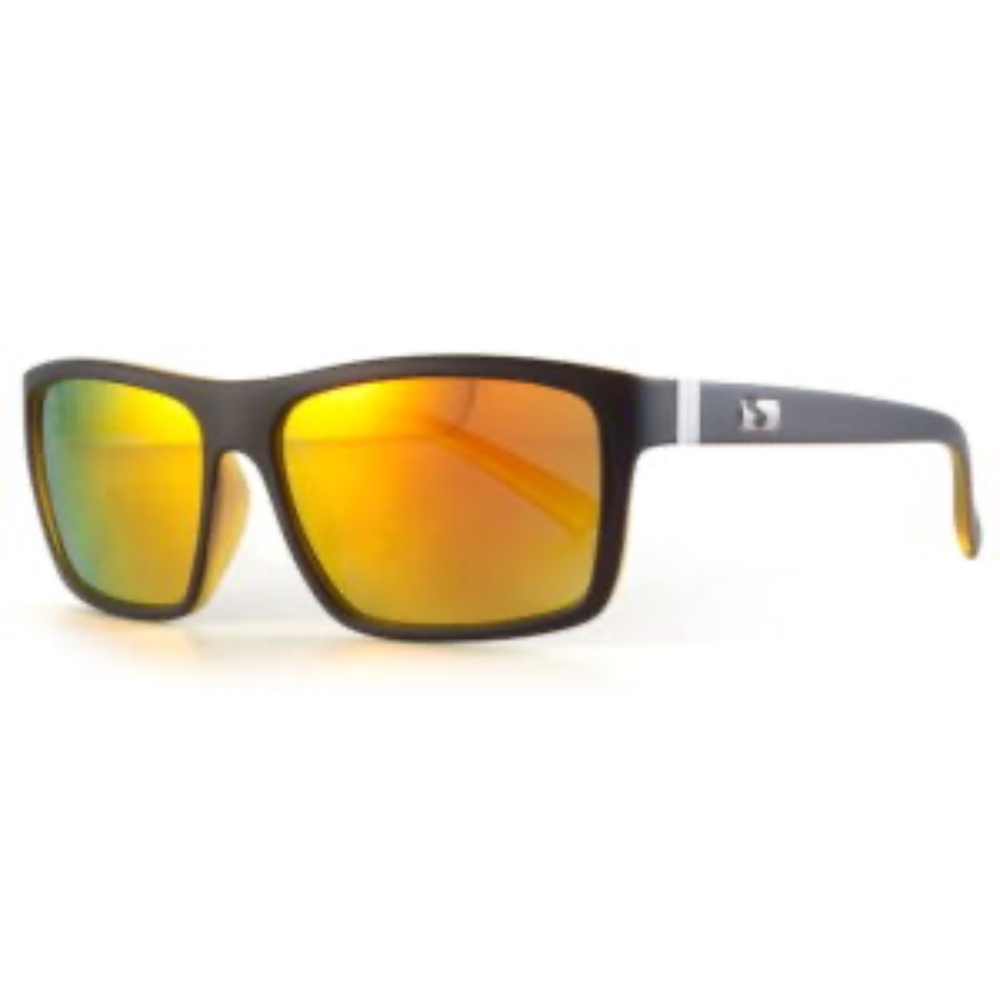 SUNDOG CULTURE SUNGLASSES BROWN & Metallic burnt orange lens Yellow in blk out